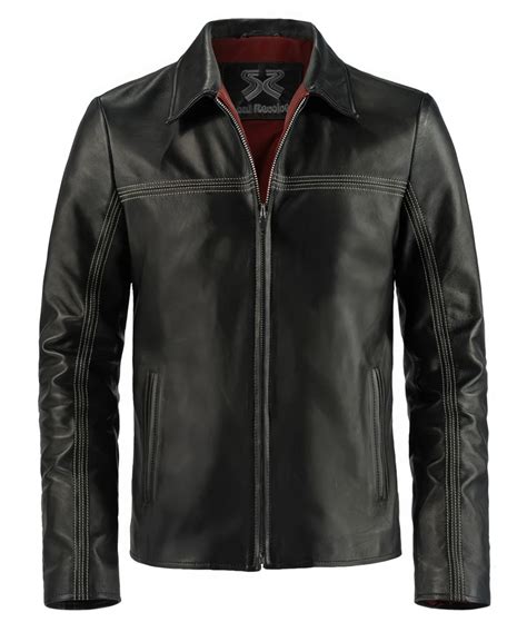 layer cake leather jacket replica|Men's Vintage Black Leather Jacket. Italian Replica .